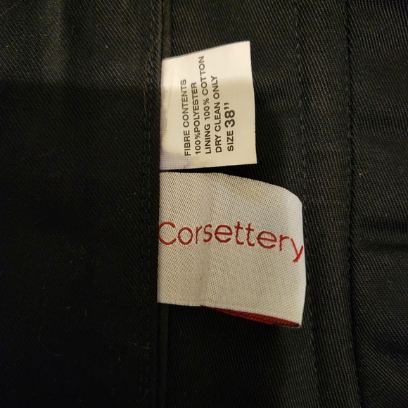 Corsettery steel bonded lace red and black corset - Picture 7 of 10